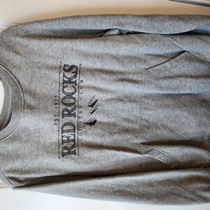 Red Rocks Gray Sweatshirt Unisex